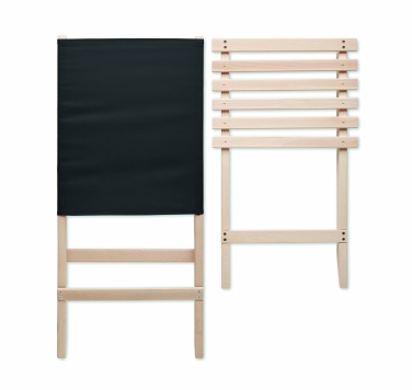 Logo trade promotional products image of: Foldable wooden beach chair