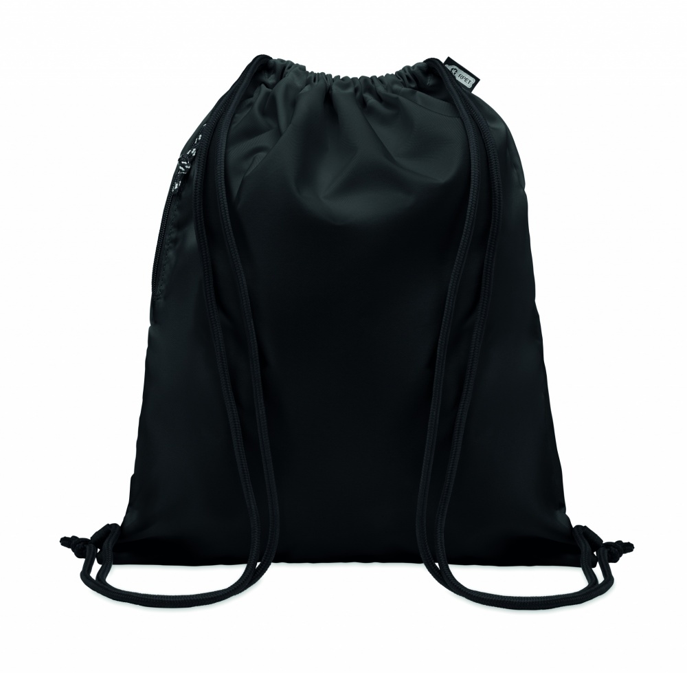 Logo trade promotional products picture of: Large drawstring bag 300D RPET