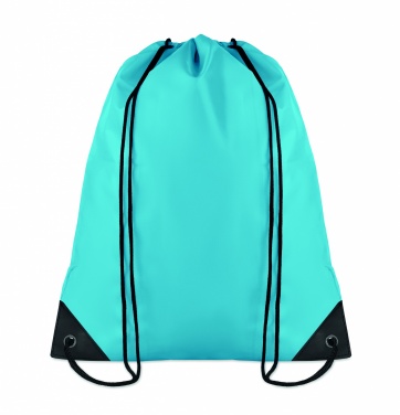 Logo trade promotional gift photo of: 190T Polyester drawstring bag