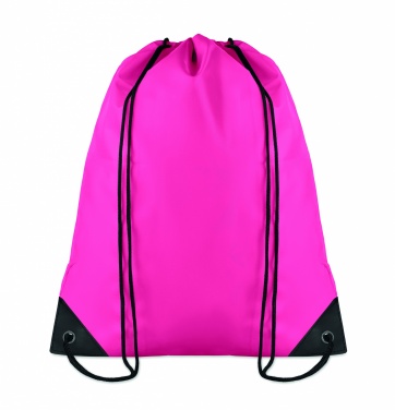 Logo trade promotional merchandise picture of: 190T Polyester drawstring bag