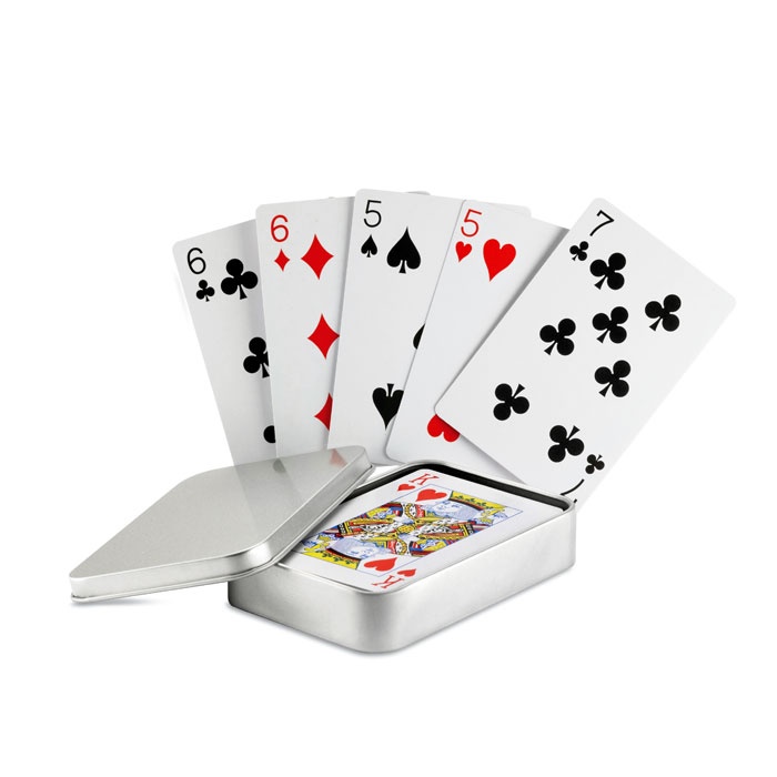Logotrade advertising product image of: Playing cards in tin box