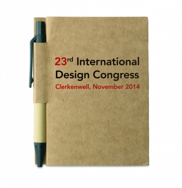 Logotrade promotional merchandise photo of: Recycled notebook with pen