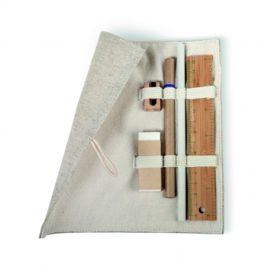 Logotrade promotional item image of: Stationary set in cotton pouch