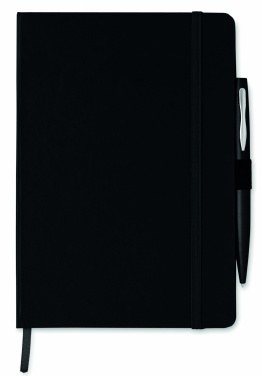 Logotrade promotional product picture of: A5 notebook with pen 72 lined