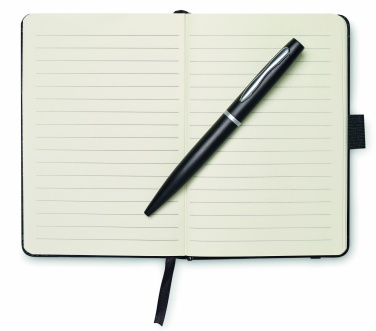 Logo trade promotional gifts picture of: A6 notebook with pen 72 lined