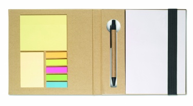 Logotrade promotional merchandise image of: Notebook with memo set and pen