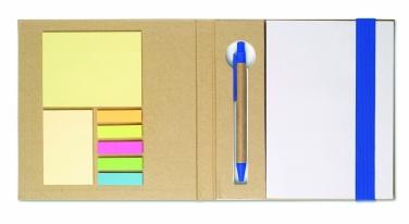Logo trade promotional item photo of: Notebook with memo set and pen