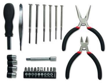 Logo trade promotional giveaways picture of: 26 pcs tool in aluminium case