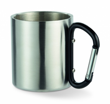 Logo trade business gift photo of: Metal mug & carabiner handle