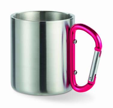 Logotrade promotional giveaway picture of: Metal mug & carabiner handle