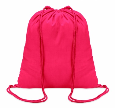 Logo trade promotional giveaways picture of: 100gr/m² cotton drawstring bag
