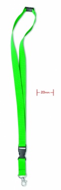 Logo trade promotional merchandise picture of: Lanyard hook and buckle 20 mm