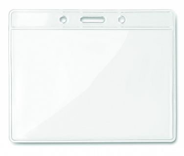 Logo trade promotional merchandise picture of: Transparent badge 10cmx8cm