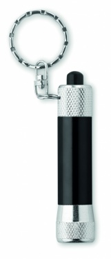 Logotrade promotional item picture of: Aluminium torch with key ring