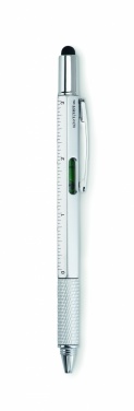 Logo trade business gifts image of: Spirit level pen with ruler