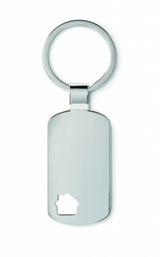 Logo trade promotional giveaway photo of: Key ring with house detail Jelgava