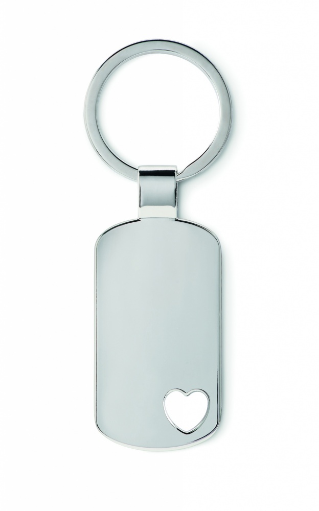 Logotrade promotional product image of: Key ring with heart detail Jūrmala