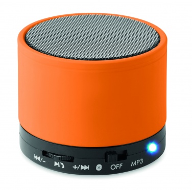 Logo trade promotional gifts image of: Round wireless speaker