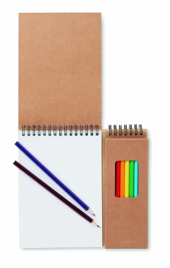 Logotrade promotional item image of: Colouring set with notepad