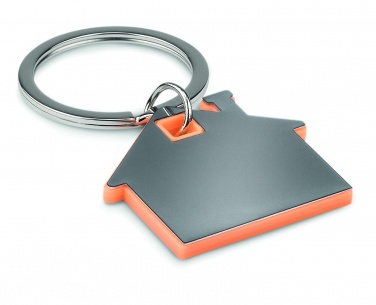 Logotrade advertising product image of: House shape plastic key ring Rezekne