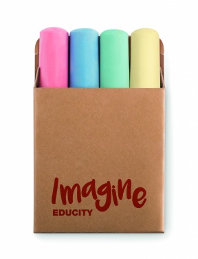 Logotrade promotional item picture of: 4 chalk sticks
