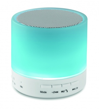 Logo trade promotional items picture of: Round wireless speaker LED