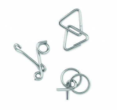 Logotrade promotional gift image of: Set of 3 metal brain teasers