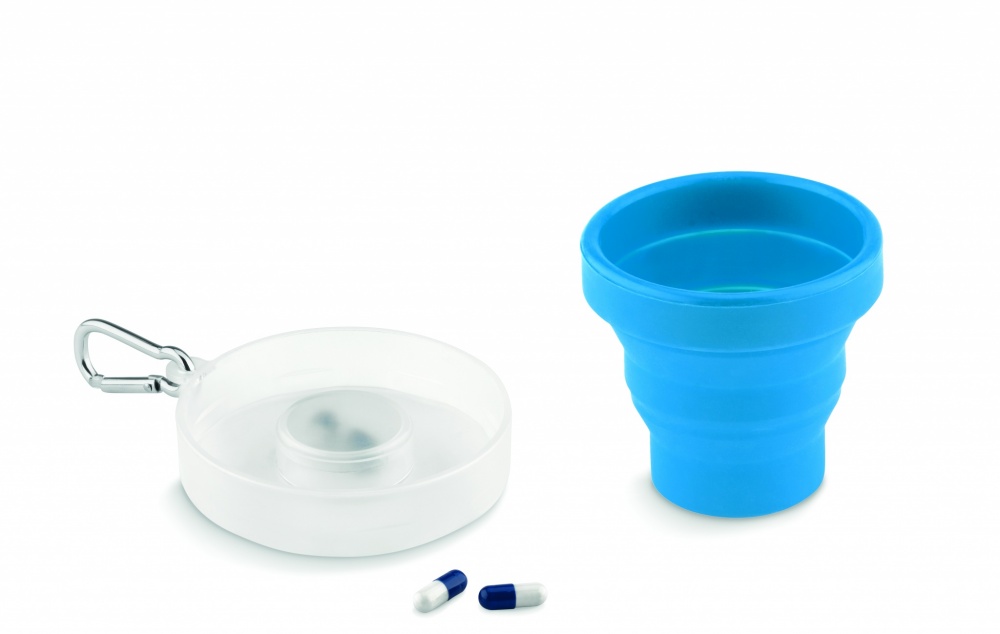 Logo trade advertising product photo of: Silicone foldable cup