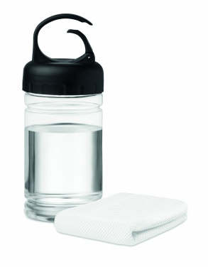 Logo trade advertising products picture of: Cooling towel in PET bottle