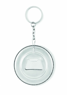 Logo trade advertising products image of: Key ring with bottle opener Madona