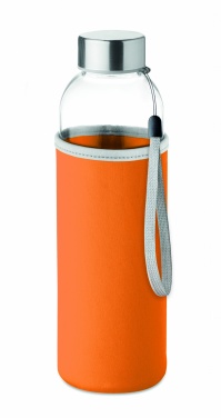 Logotrade promotional giveaway image of: Glass bottle in pouch 500ml