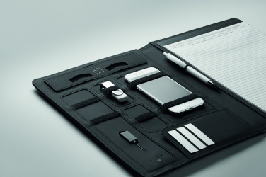 Logo trade corporate gifts image of: A4 folder w/wireless charger5W