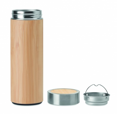 Logotrade business gifts photo of: Double wall bamboo flask 400ml