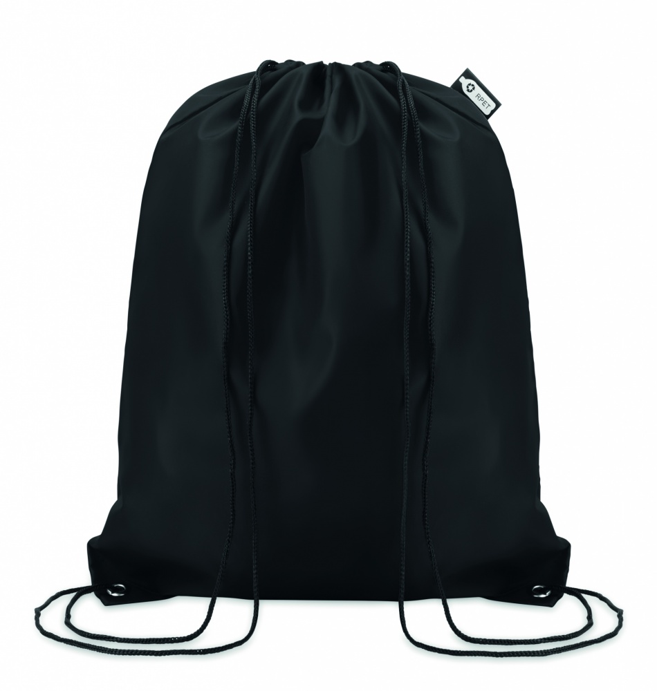 Logo trade promotional items image of: 190T RPET drawstring bag