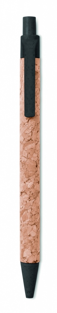 Logo trade promotional merchandise image of: Cork/ Wheat Straw/ABS ball pen