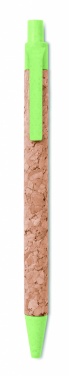 Logo trade business gift photo of: Cork/ Wheat Straw/ABS ball pen