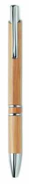 Logo trade advertising products image of: Bamboo automatic ball pen