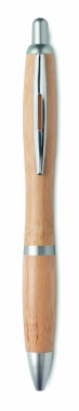 Logo trade corporate gifts picture of: Ballpoint pen made of ABS and bamboo