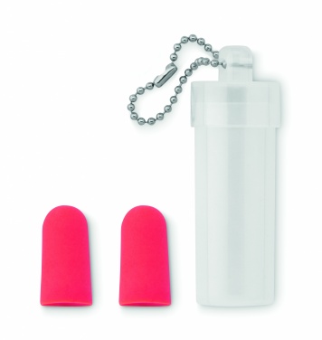 Logo trade promotional merchandise photo of: Earplug set in plastic tube