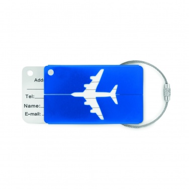 Logo trade promotional product photo of: Aluminium luggage tag