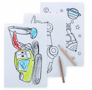 Logotrade promotional merchandise image of: Colouring set with 6 pencils