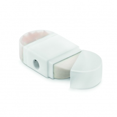 Logo trade promotional giveaway photo of: Sharpener and eraser