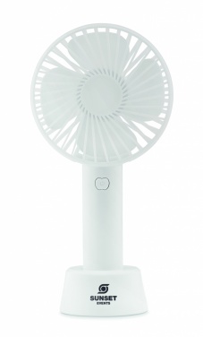 Logo trade promotional merchandise image of: USB desk fan with stand 