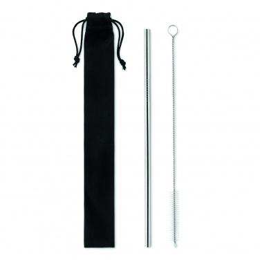 Logotrade promotional giveaway picture of: SS straw and brush in pouch