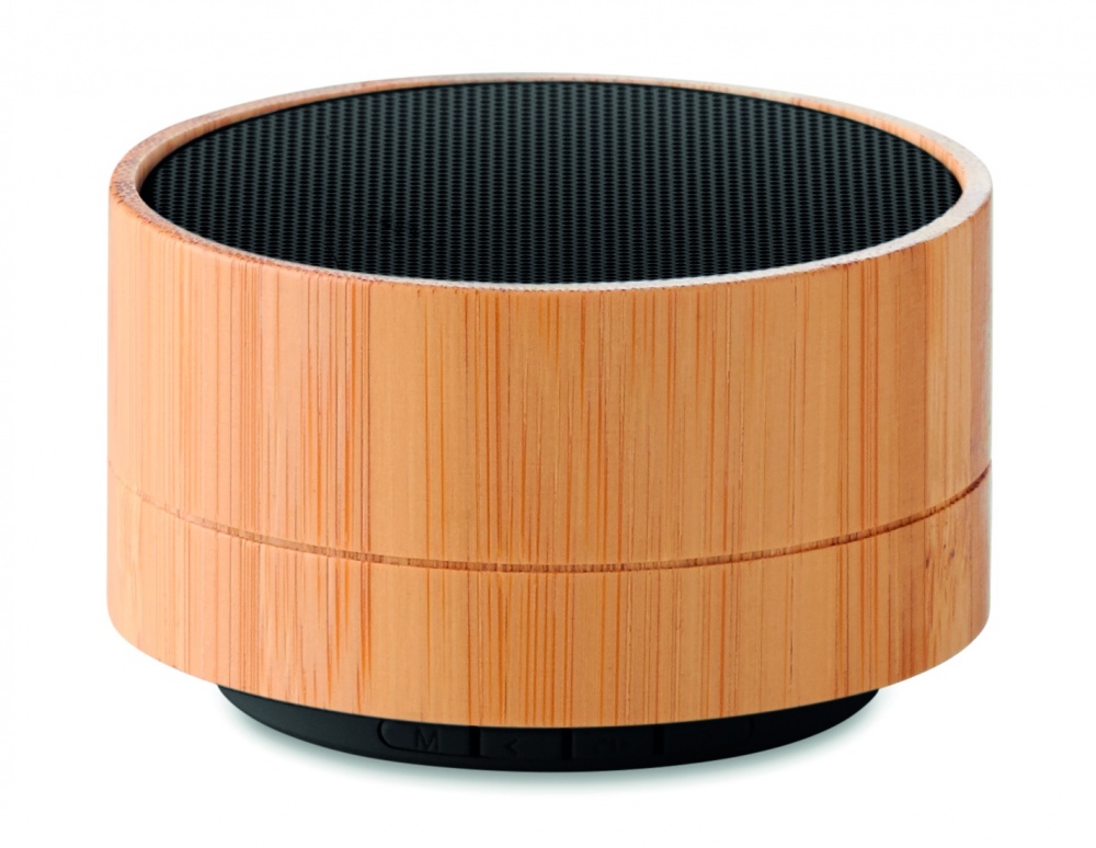 Logo trade promotional products picture of: 3W Bamboo wireless speaker
