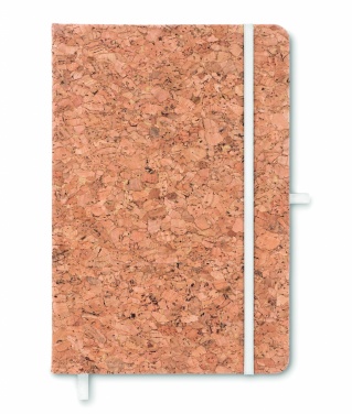 Logotrade promotional item picture of: A5 cork notebook 96 lined