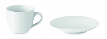 Logo trade promotional gifts image of: Espresso cup and saucer 80 ml
