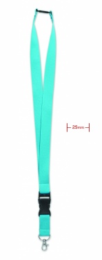 Logo trade promotional giveaway photo of: Lanyard with metal hook 25mm