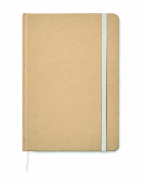 Logo trade promotional product photo of: A5 recycled notebook 80 lined