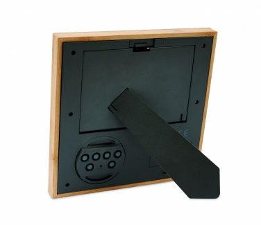 Logo trade business gifts image of: Photo frame with weather statio